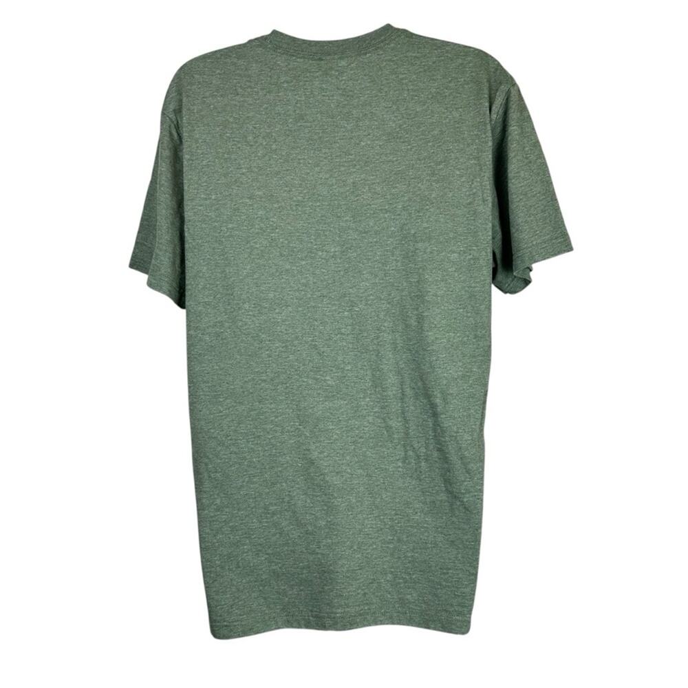 Disney Pooh Eeyore Piglet Tiger Floral Spellout Tee Shirt Green Size Med - Picture 2 of 5
